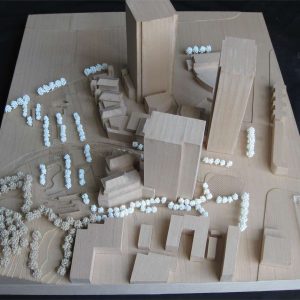 Wooden architectural model